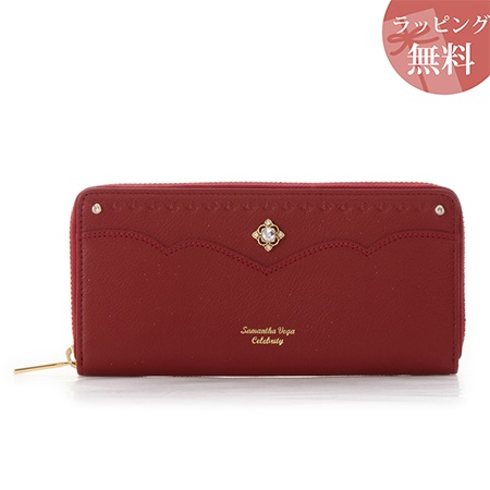 サマンサタバサ 財布 長財布 ビジュー ワインレッド Samantha Vegaの通販はau Wowma ワウマ Paris Lounge 商品ロットナンバー