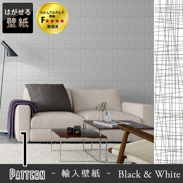 メール便なら送料無料 輸入壁紙 スウェーデン製 Eco Wallpaper Eco Black And White 巾53cm 長さ10 05m 北欧 フリース壁紙 不織布壁紙 はがせる壁紙 Diy 壁紙 宅送 Ecgroup Intl Com