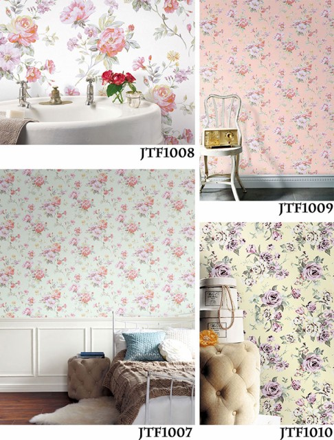 珍しい 日本製 フリースデジタルプリント壁紙 Jebrille Wallpaper F 取得品 Flower Rose2 巾46cmx長さ10m 貼ってはがせる壁紙 フリース壁 全日本送料無料 Bayounyc Com