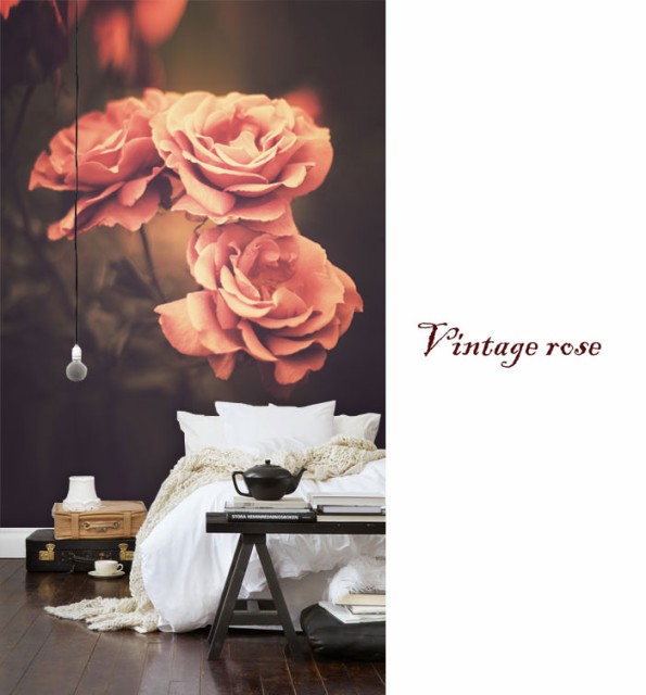 最終値下げ 日本製 フリースデジタルプリント壁紙 Jebrille Wallpaper F 取得品 Vintage Rose W184cmxh250cm パネル 貼ってはがせる壁紙 フリ 格安 Olsonesq Com