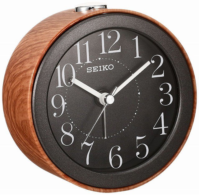Seiko Clock セイコー クロック 目覚まし時計 アナログ 濃茶 木目 Kr504a Seiko Kr504a の通販はau Wowma ワウマ 銀座 紗古夢堂 商品ロットナンバー