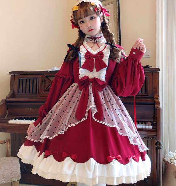 ロリータワンピース レディース 大人 ロリータ服 ゴシック ロリータ ワンピース ゴスロリ 可愛い スカラップワンピ コスプレ衣装 コスチ 値引きする Carlavista Com