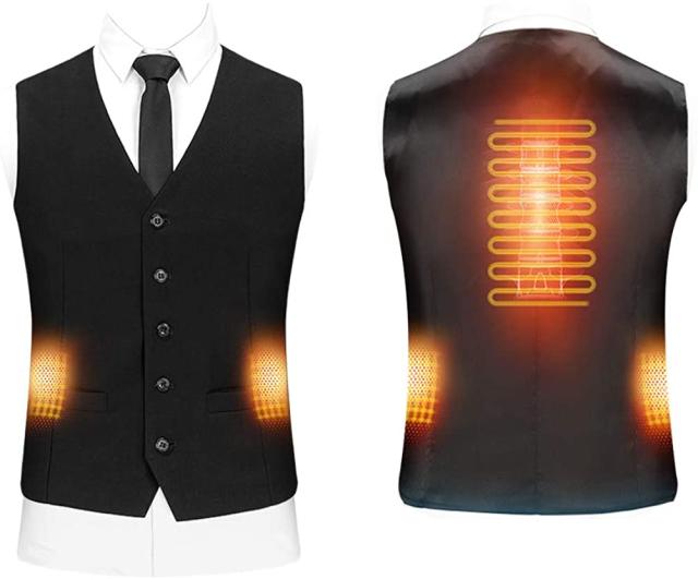 電熱ベスト 3段階温度調整 Usb充電式 メンズ おしゃれ スーツ フォーマル 内祝い 超軽量洗濯機で洗男性用 ビジネス 保温防寒