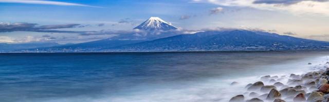 第1位獲得 絵画風 壁紙ポスター 大瀬崎より望む富士山 海面よりそびえ立つ世界の秀峰 パノラマ 北斎画風 駿河湾 西伊豆 絶景スポット M Fjs 003l1 国際ブランド Graceowennursery Co Uk