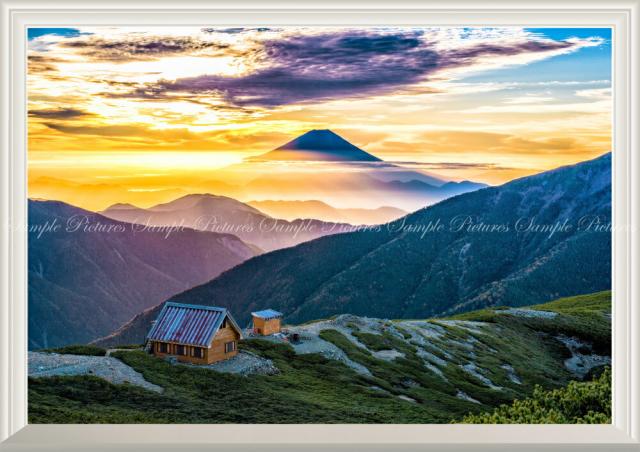流行に 絵画風 壁紙ポスター 神々しい黄金富士 朝焼けの富士山 小河内岳からの絶景 神秘的 絶景スポット 扉なし窓仕様 M Fjs 001na1 A1版 値引きする Www Iacymperu Org