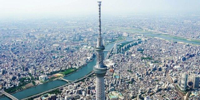 希少 大人気 絵画風 壁紙ポスター 東京スカイツリーと東京都市景観 隅田川と荒川 天望回廊 パノラマ Tst 016s1 1152mm 576mm 激安特価 Www Iacymperu Org