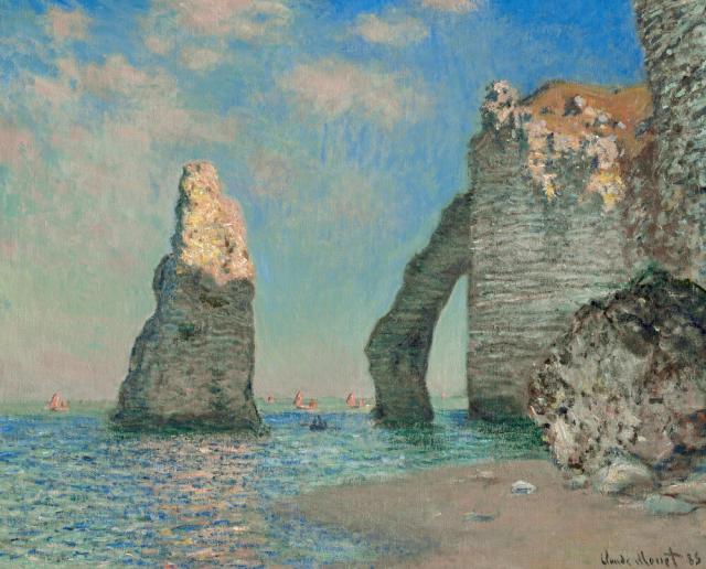 進化版 絵画風 壁紙ポスター クロード モネ エトルタの断崖 15年 スターリング クラーク美術館 K Mon 073s1 725mm 585mm 待望の再入荷 Carlavista Com