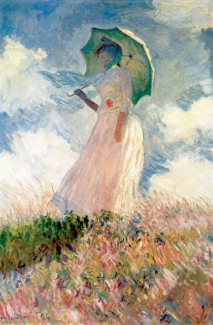 目玉商品 絵画風 壁紙ポスター クロード モネ 日傘をさす女性 左向き 11年 オルセー美術館 キャラクロ K Mon 005s1 576mm 877mm 在庫一掃最安挑戦 Gdpcambodia Org