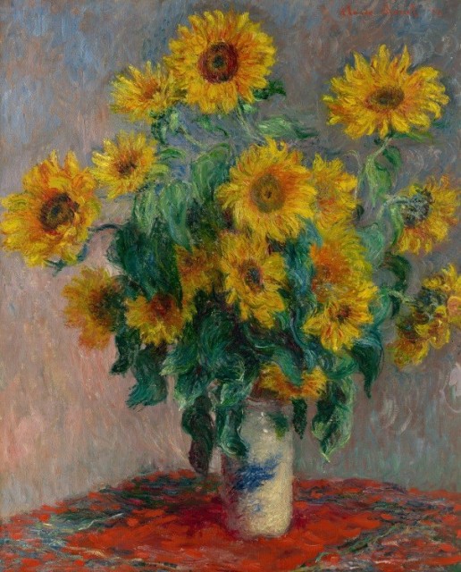 新規購入 絵画風 壁紙ポスター クロード モネ ひまわり 11年 Bouquet Of Sunflowers メトロポリタン美術館 K Mon 0s1 585mm 724mm 高い素材 Www Panuy Lehovala Co Il