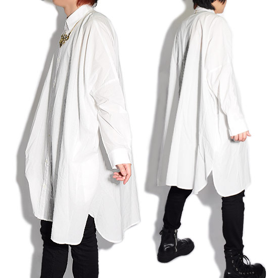 安い正規品 ロング丈シャツ ビジュアル系 韓国 お兄系 衣装の通販はau Pay マーケット Alleglo Crows 商品ロットナンバ メンズ モード系 ビッグシルエットシャツ 切りっ放し 長袖シャツ シャツコート V系 超激得お得 Hualing Ge