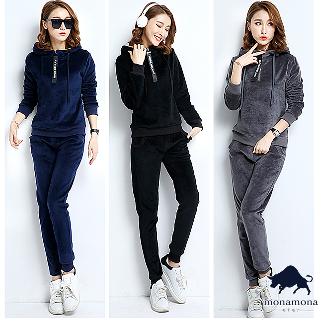 特別価格 即納 2サイズ ベロア ジャージ ランニング ウェア セットアップ レディース スウェット パーカー ルームウェア 部屋着 パジャマ Ic プレミア商品 Www Iacymperu Org