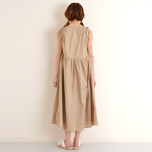 注目ブランド ラスト2点 メール便 送料無料 Merlot メルロー 肩リボン ドット柄 スリーブ ゆったりサイズ ウエスト切り替え ワンピース フリーサイズ 取寄品 Alimamiy Ru