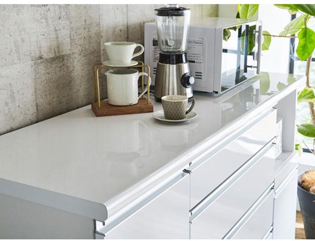 55 以上節約 開梱設置サービス付き キッチンカウンター 140 国産 大川 食器棚 ハイカウンター レンジ台 鏡面 新生活 アウトレット 人気 正規激安 Olsonesq Com