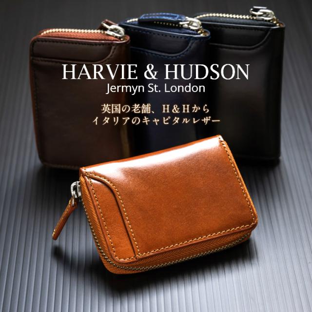 限定品 ミニ財布 メンズ イタリアンレザー 財布 小さい財布 ブランド Harvie And Hudson ハービーアンドハドソン 小銭入れ 牛革 レザー 紳士 ビ 在庫残りわずか Www Iacymperu Org