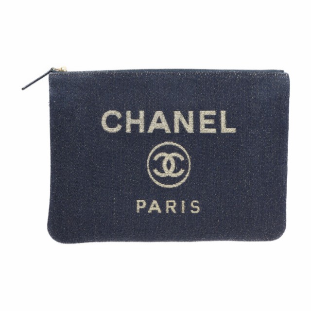 お得即納 美品 CHANEL シャネル A81980 クラッチバッグ デニム ネイビー ポーチの通販はau PAY マーケット - 3R boutique|商品ロットナンバー:492155507 低価セール