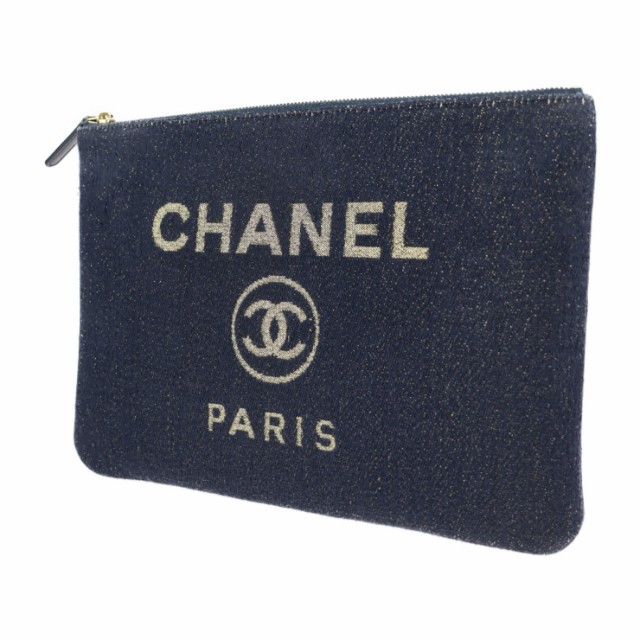 お得即納 美品 CHANEL シャネル A81980 クラッチバッグ デニム ネイビー ポーチの通販はau PAY マーケット - 3R boutique|商品ロットナンバー:492155507 低価セール