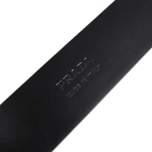 超激得特価 超美品 PRADA プラダ サフィアーノレザー ロゴバックル 2CM046 ベルト レザー メタル ブラック 表記サイズ 100/40の通販はau PAY マーケット - 3R boutique|商品ロットナンバー:499613355 通販NEW