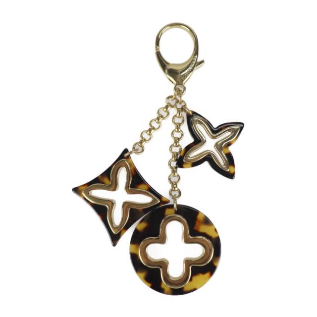 ルイ Vuitton Louis Vuitton バックチャーム ヴィトン アンソレンス キーホルダー キーリング キーホルダー メタル ビジューサック バックチャーム 本物保 M プラスチック ゴールド