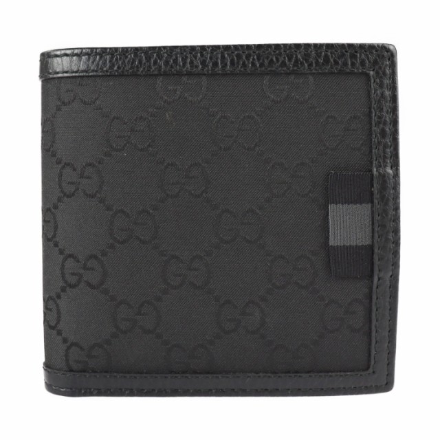 公式ストア グッチ 財布 メンズ 二つ折り GGナイロンキャンバス ...