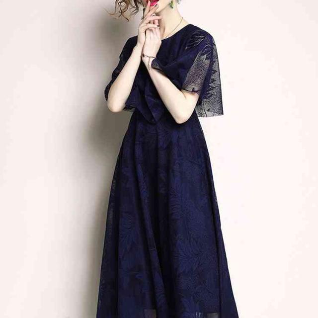 ワンピース 結婚式 ドレス ロングドレス レース 長袖 Aライン パーティードレス レディース 二次会ドレス パーティドレス 上の通販はau Pay マーケット Mmc 商品ロットナンバー