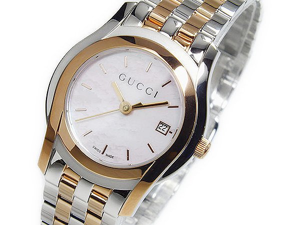 グッチ 腕時計 レディース Gucci 時計 ピンクシェル シルバー ピンクゴールド 人気 ブランド 女性 ギフト クリスマス プレゼント