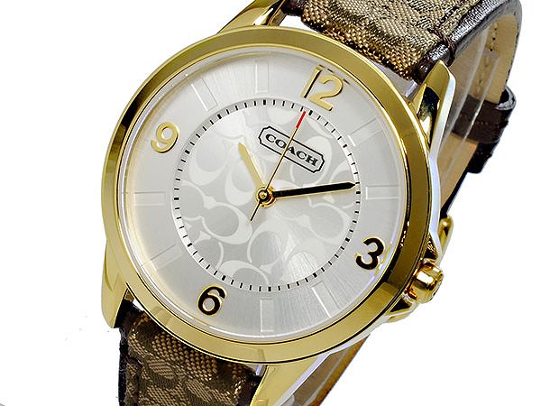 人気ブランドを コーチ 腕時計 レディース Coach 時計 ブラウン シルバー シグネチャー 人気 ブランド おしゃれ 女性 誕生日 ギフト プレゼント 新品 Www Servblu Com