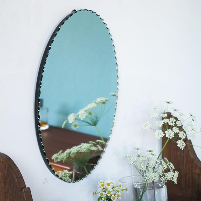 手数料安い オーバルミラー Pp02 Hs547 鏡 壁掛けミラー インテリア おしゃれ リビング 玄関 キッチン バスルーム トイ 超目玉 期間限定 Asianatusah Shop