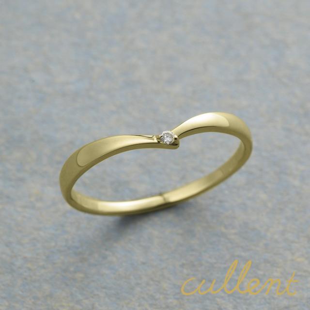 極上品 K18ダイヤモンドリング Musubi L S 18金 ゴールド ペアリング マリッジリング 結婚指輪 安心正規取扱店 Triplex Ee