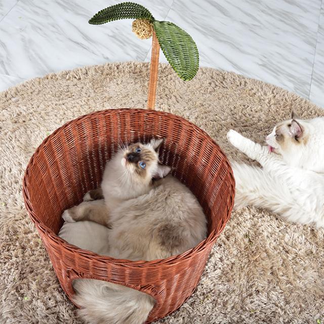 N4 Style ラタンキャッツポット 猫用 ベッド ペットベッド ラタン ナチュラル ブラウン 可愛い 面白い の通販はau Pay マーケット Lifeit ライフイット 商品ロットナンバー