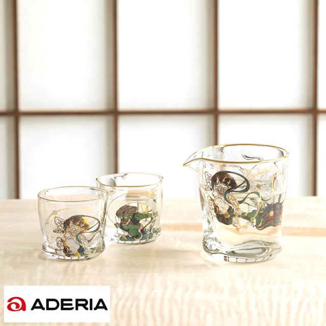 バーゲン Aderia The Premium Nippon Taste 風神雷神 ぐい呑み2個 片口 酒器 3点セット 送料無料 国産 Peinturesanichoises Fr