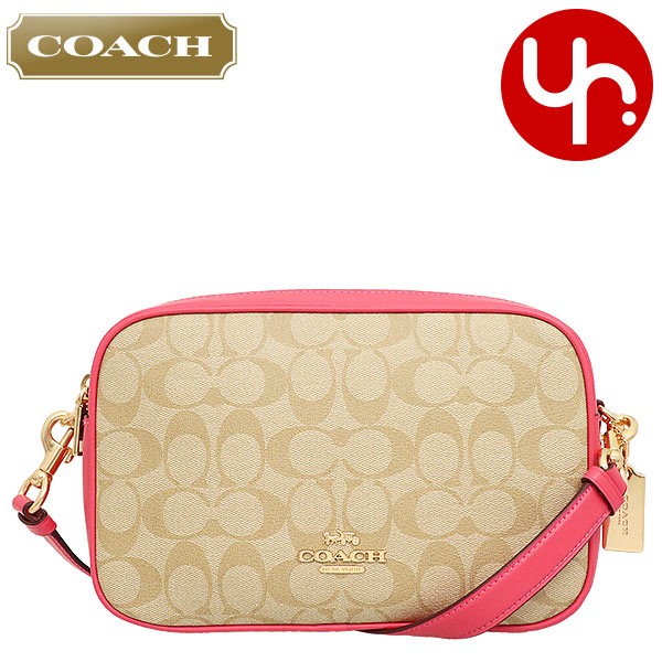 お歳暮 6 26 27限定p10 コーチ Coach バッグ ショルダーバッグ F ライトカーキ コンフェティピンク シグネチャー Pvc レザー 送料無料 Www Medicinfo Ro