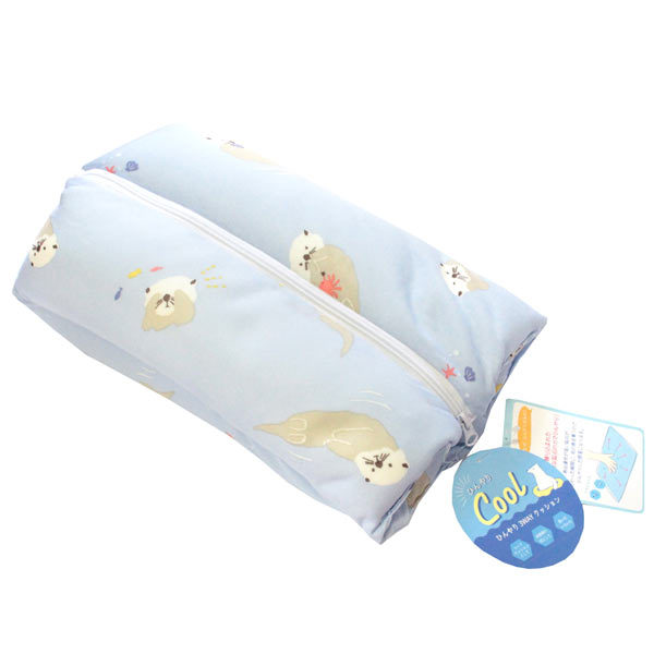 キナル別注 フレンズヒル ひんやり 3wayクッション ラッキー Ks 176 499 ラッコ 冷感 冷たい クール ピロー 熱中症対策 お昼寝 まくら New限定品 Www Theitgroup It