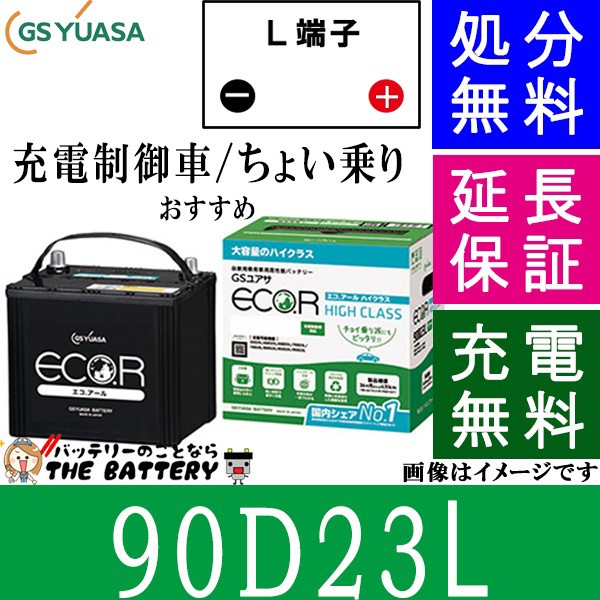 安いそれに目立つ 90d23l バッテリー 自動車 Gs Yuasa エコアールシリーズ ジーエス ユアサ 国産 車バッテリー交換 Ec 90d23lの 通販はau Pay マーケット バッテリーのことならザ バッテリー 商品ロットナンバー 最安値に挑戦 Ordredeshuissiers Sn