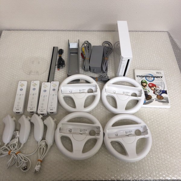 高評価の贈り物 4人で対戦 マリオカートセット Wii 本体 マリオカート お得セット 中古 送料無料 Wii Wanserverng Com