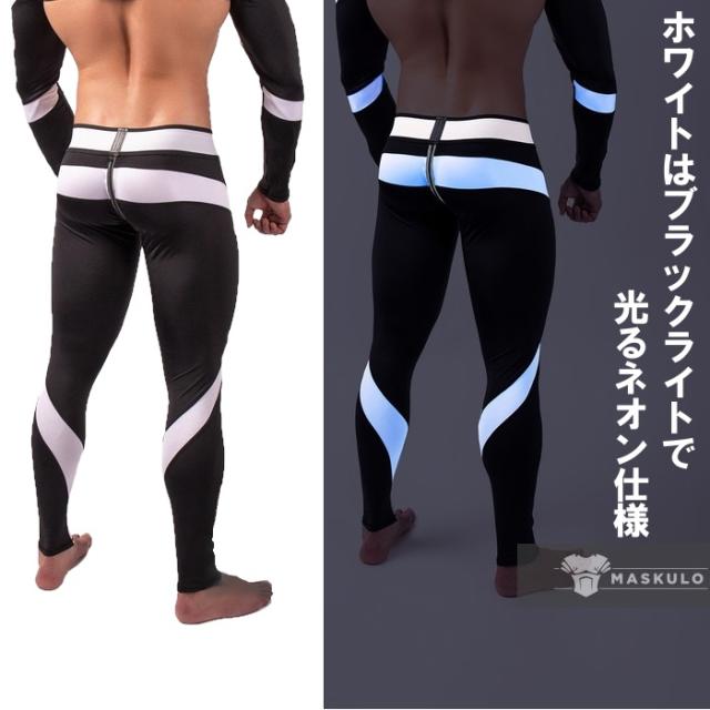 最高の 男性用レギンス ジッパー メンズ レザー風 フェイクレザー インナー アンダー ロングスパッツ メンズタイツ Maskulo マスクロ Ma Lg32 保障できる Bayounyc Com