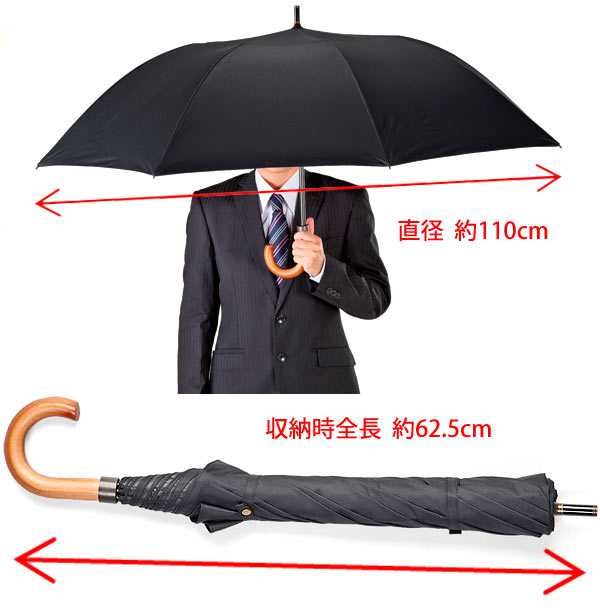 ショートワイド傘 無地 黒 傘 メンズ 紳士 大きくて短い傘 メンズショートワイド傘 父の日 の通販はau Pay マーケット 万屋京橋 商品ロットナンバー
