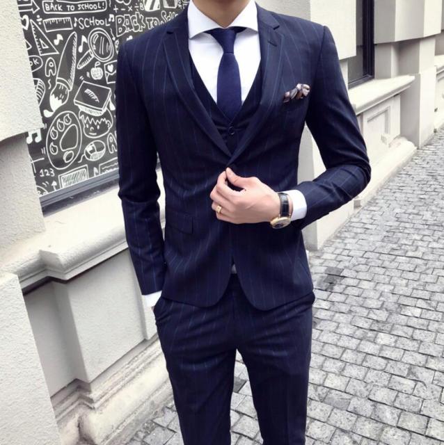 人気のファッショントレンド 新着メンズ スーツ ストライプ