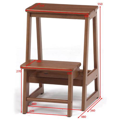 踏み台 2段 二段 脚立 はしご 低い 安い 木製 コンパクト 玄関