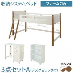 即納 ロフトベッド シングル 一人暮らし フレーム システムベッド デスク付き スペース活用 安い 頑丈 子供部屋 学習机 宮 ヘッドボード 枕元 プレミアム Ieem In