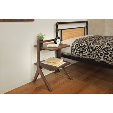 取寄品 サイドテーブル おしゃれ ソファー ナイトテーブル ベッド横 安い リビング 北欧 木製 アンティーク モダン 机 テレワーク 在宅 作業台 半額品