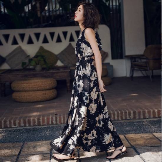 50 Off リゾートワンピース ワンピ キャミワンピ レディース 春夏 代 30代 40代 50代 ロング マキシ丈 花柄 ホルターネック バックシャン フリ 当店限定 Carlavista Com