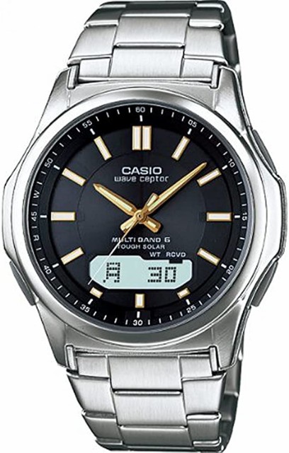 ★CASIO / カシオ WAVE CEPTOR 世界6局対応電波ソーラー 腕時計 WVA-M630D-1A2JF