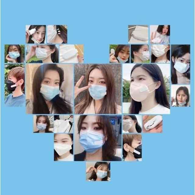 マスクエアーファン 扇風機 白 涼しい 快適 熱中症対策 USB充電式 小型 超軽量 DIY電子排気ファン USB充電式 高性能 蒸れ解消 暑さ対策