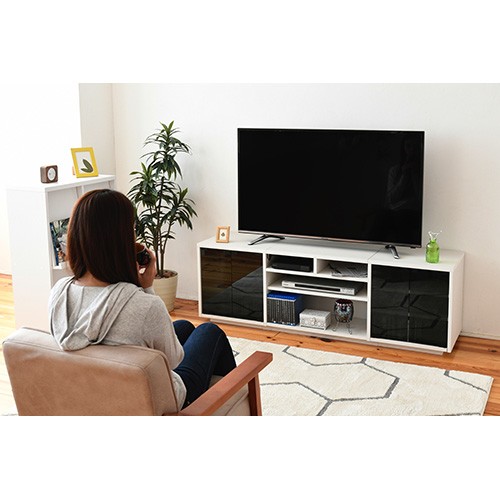 フラップ∂ ワイドテレビ台ローボード幅150高さ50奥行40ガラス扉 PAY マーケット - DCMオンライン|商品ロットナンバー:339201179 FTV-HIGHSET-GGWH ホワイト ガラス扉の通販はau ⓲される