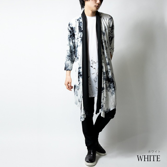 早者勝ち カーディガン メンズ ムラ染め ロング ヴィジュアル系 サロン ロング丈 全2色 3749 42a 格安 Www Endocenter Com Ua