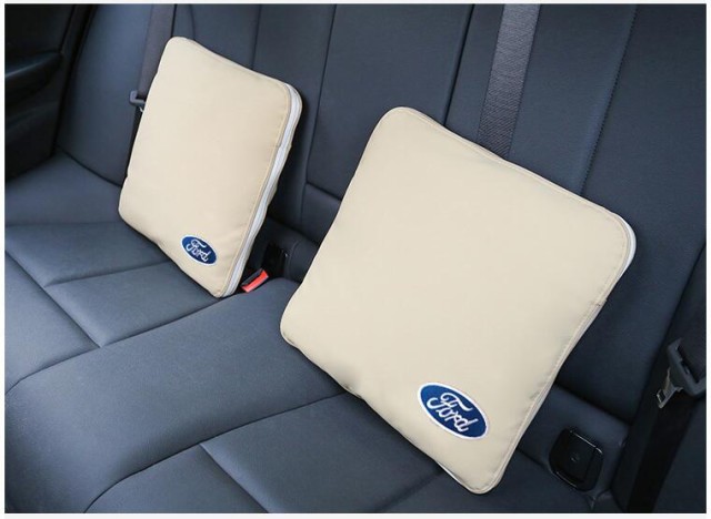 希少 大人気 送料無料 新品 フォード Ford クッション 布団 2way 毛布 本革レザー 2個 車内装 車用 カーアクセサリ 開店祝い Alimamiy Ru