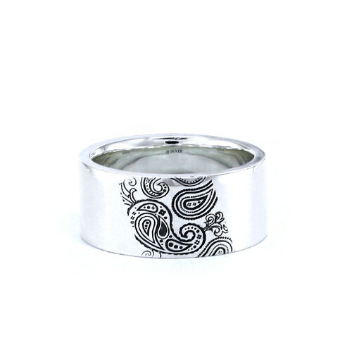 国内最安値 選べるサイズ 送料込み 太めのリング 男性にも人気 かっこいい 結婚指輪 シルバーリング ペアリング ペイズリー お揃い 指輪 バレンタイ 海外正規品 Olsonesq Com