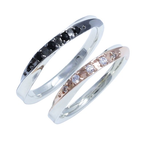 お買い求めしやすい価格 選べるサイズ ツイストカラーペアリング シルバーリング おしゃれ 結婚指輪