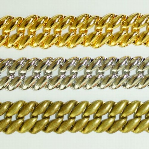 プレスチェーン PB-115 1m 【SALE／10%OFF ゴールド ロジウム シルバー アンティーク メッキ 鎖 ハンドメイド 正規通販 古美 金 真鍮