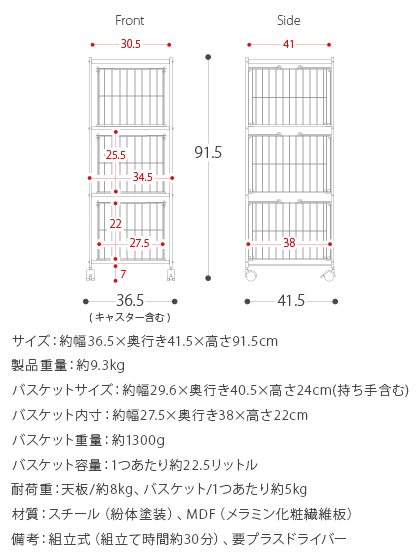 在庫大人気 キッチンワゴン キッチンストッカー ストッカー 野菜 食材 隙間収納 キッチン 収納 台所 カゴ 3段 省スペース キッチンラック キャスターの通販はau PAY マーケット - エア・リゾーム インテ 新品大特価